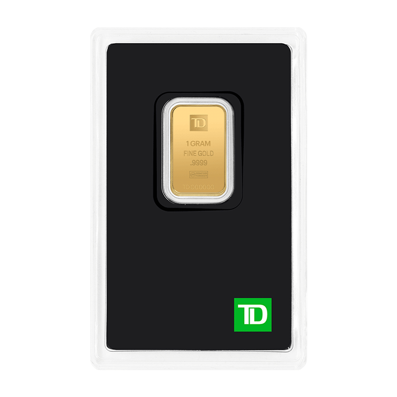 Buy 1 gram TD Gold Bar Price in Canada TD Precious Metals